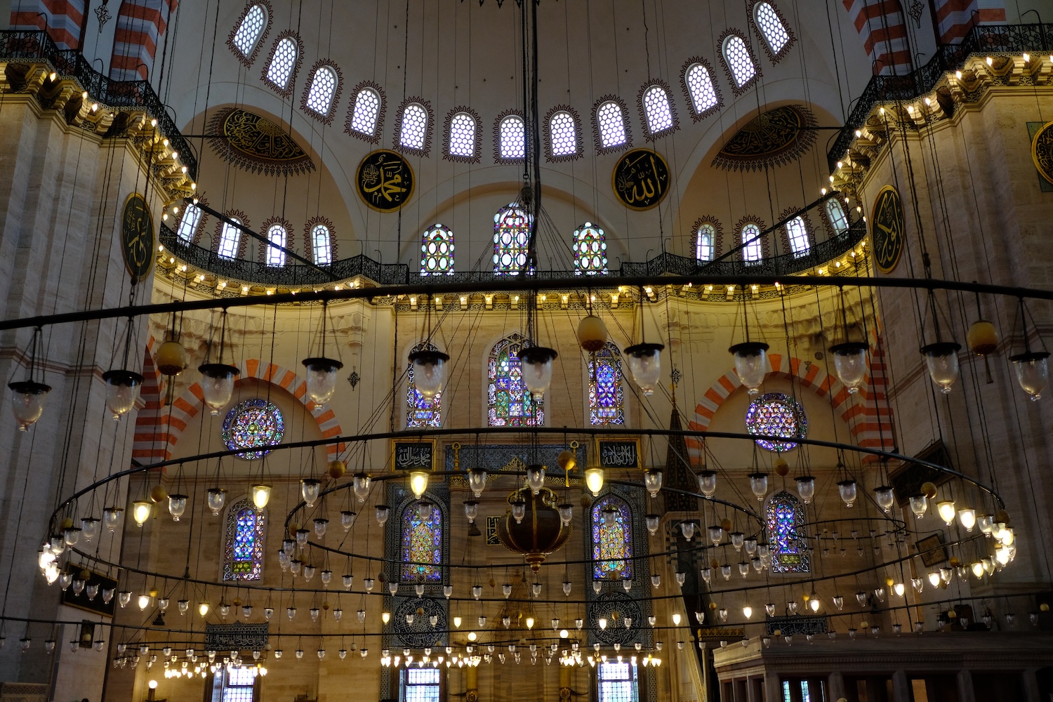 The interior of the mosque.