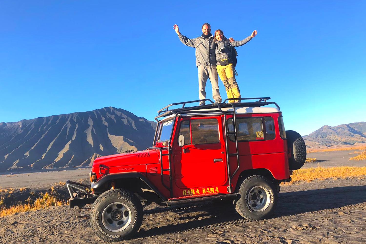 Il piccolo fuoristrada usato per l'escursione al Bromo.