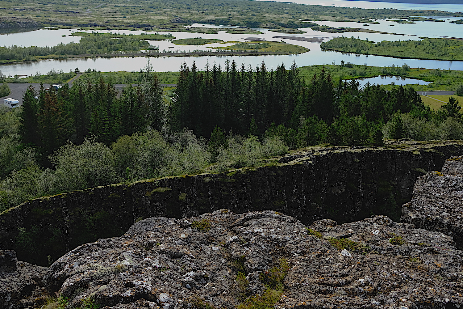 Vista di porzione del parco di Thingvellir.