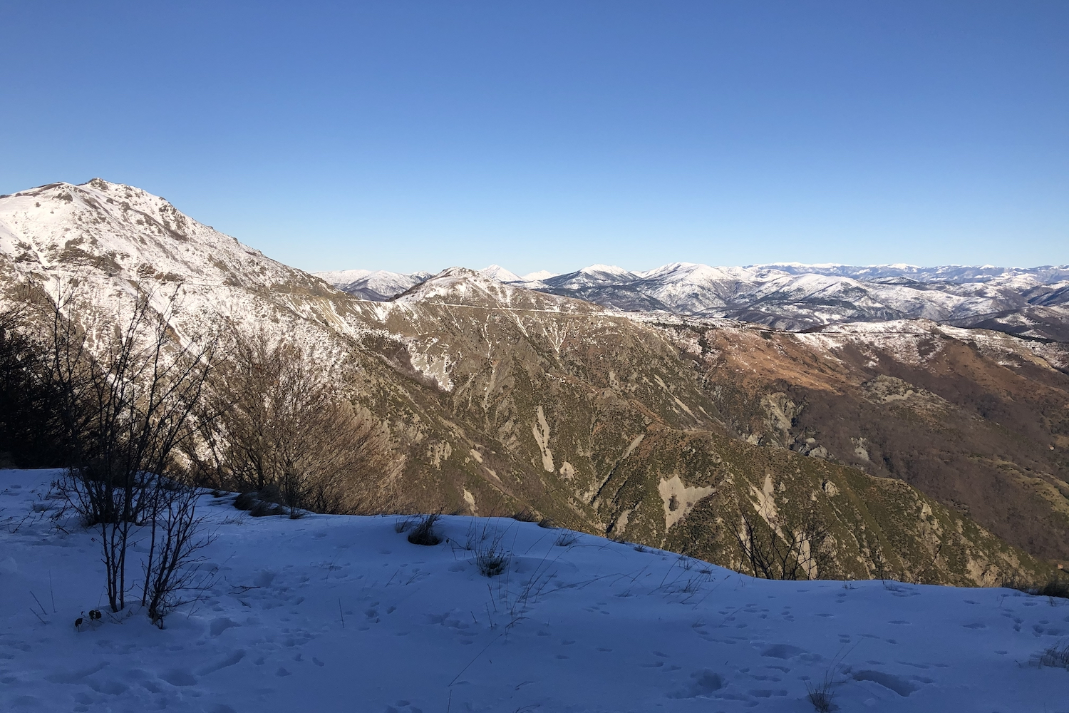 Panorama del passo del Faiallo.