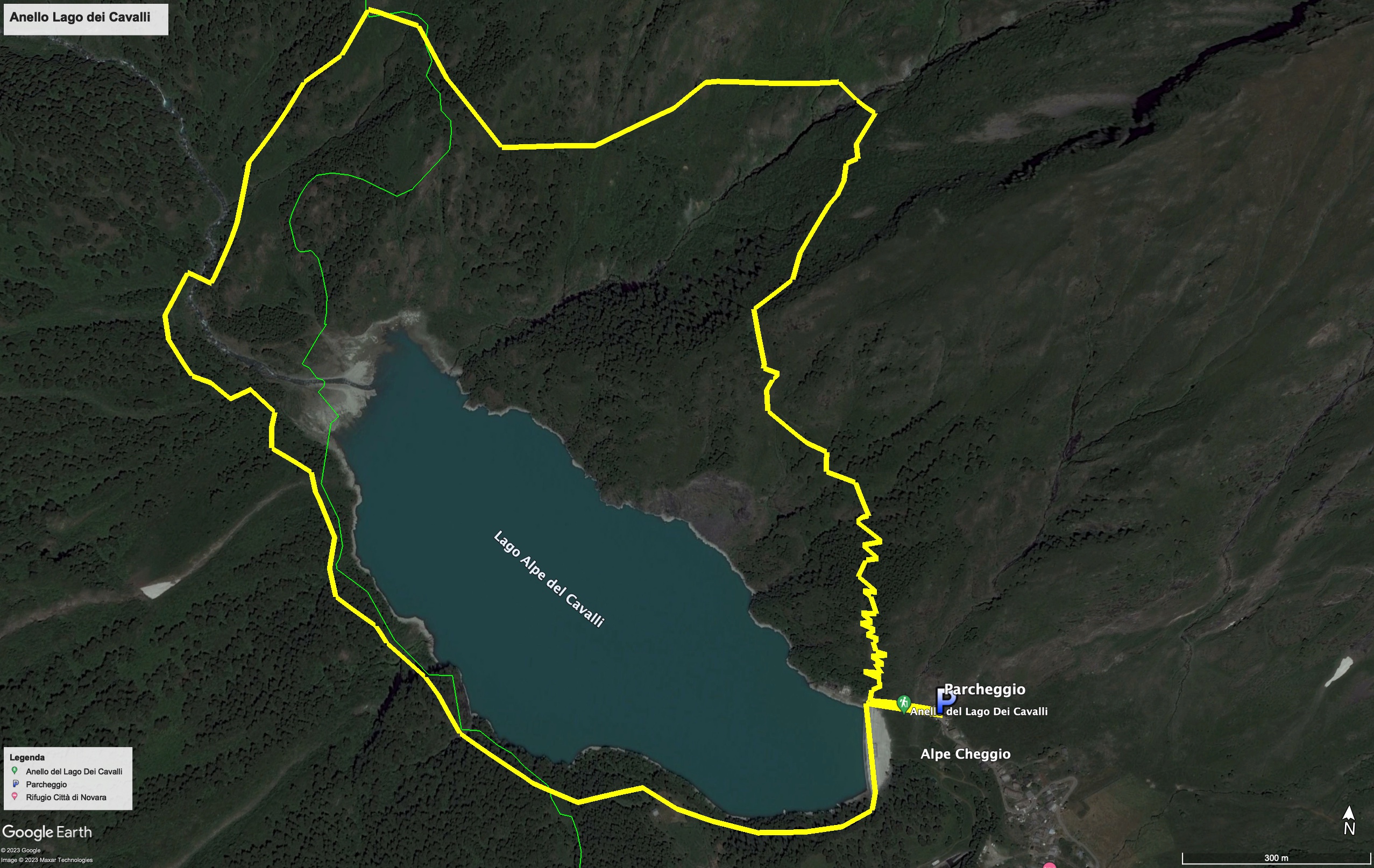 Mappa dell'escursione Anello del lago dei Cavalli