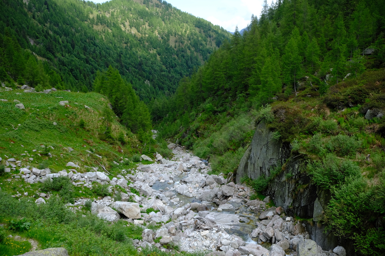 Durante il percorso di ritorno si costeggerà il torrente Olocchia, precisamente dopo Ancium e Curtet.